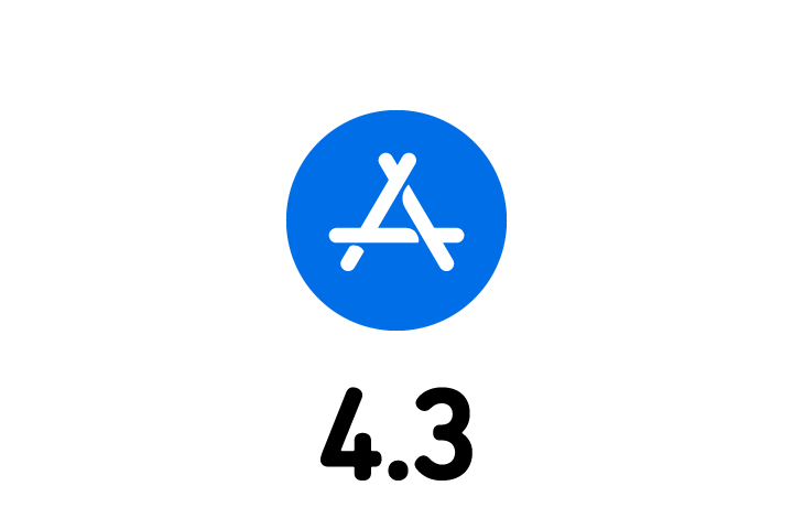 ferciはAppStoreで4.3の高評価を得ています。